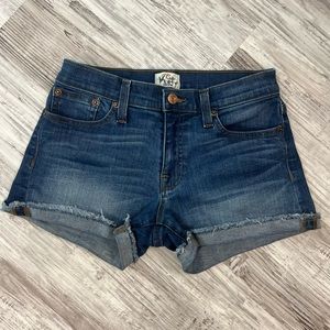 J. Crew cuffed hem denim shorts - size 24